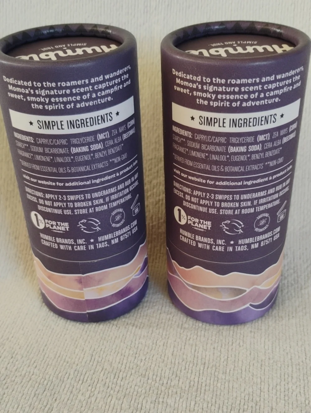 Rockrose & Cedar Aluminum-Free Deodorant Humble All Natural Lot Of 2